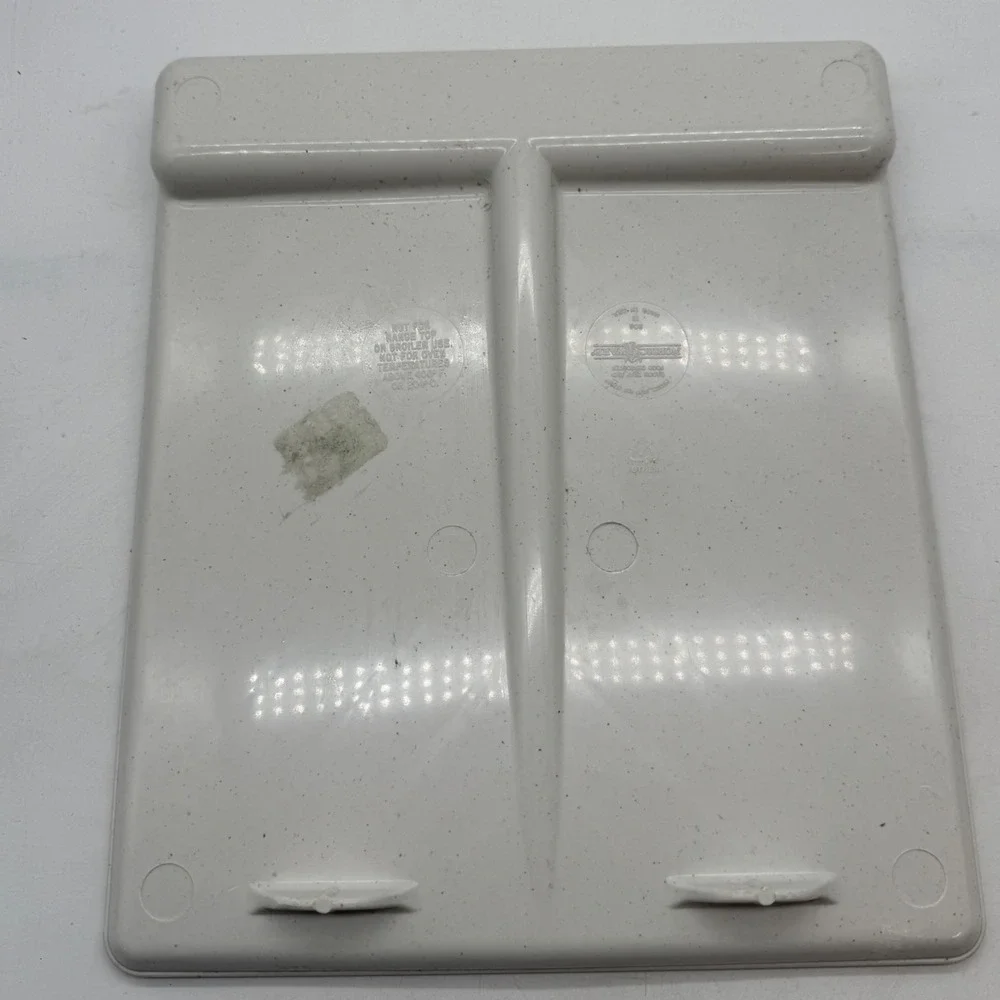 Nordic Ware Bacon Tray Food Defroster Speckled White Microwave USA 90s vtg